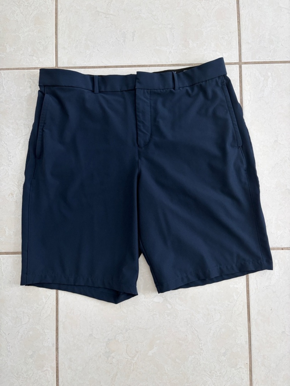 Nike Men's Dark Blue Flat Front Performance Shorts